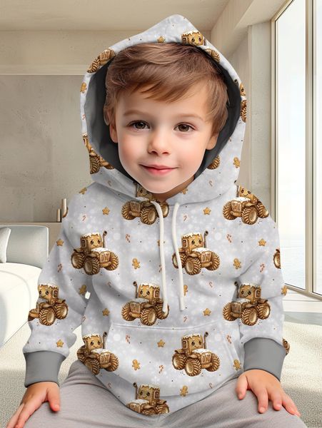 French terry Pepperkaketraktor