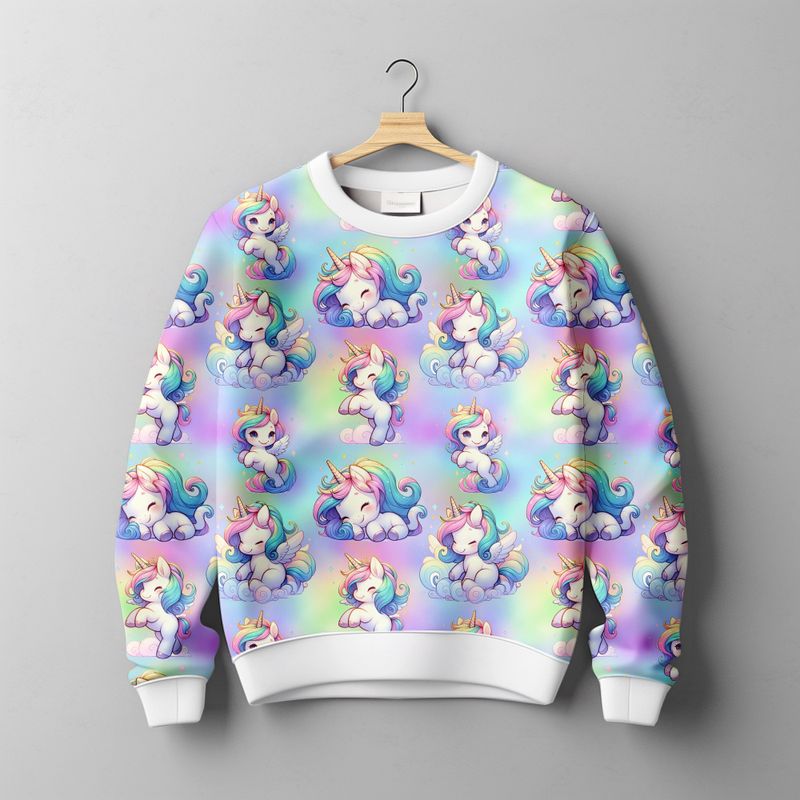 French terry Happy Unicorns