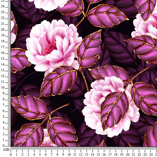 Hovedbilde Midnight Peony - kanvas (300 g/m²)