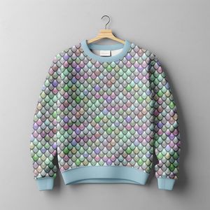 Hovedbilde French terry Pastel Scales