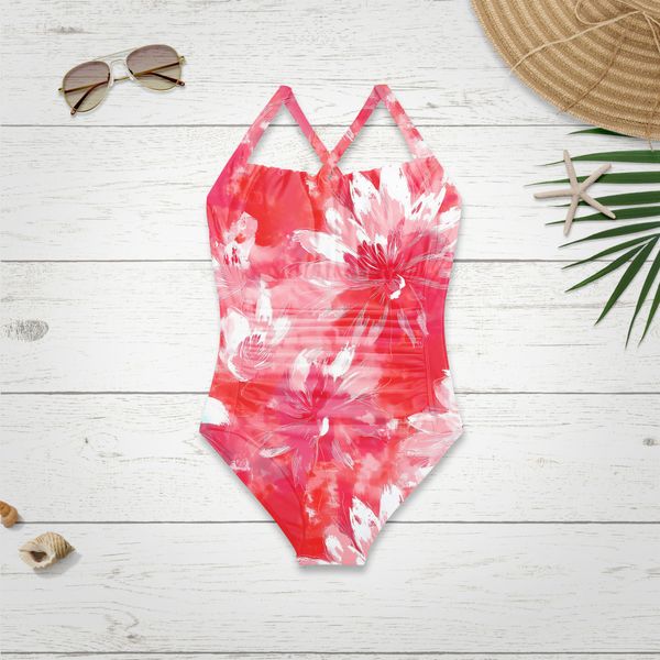 Swim-lycra - Korallblomst