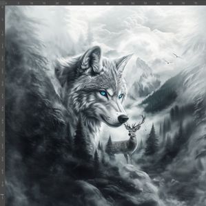 Hovedbilde French terry Skyggeulv, str. XL