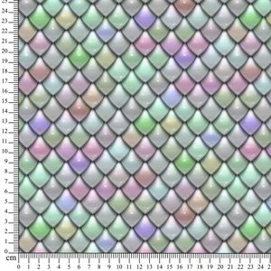 Hovedbilde French terry Pastel Scales