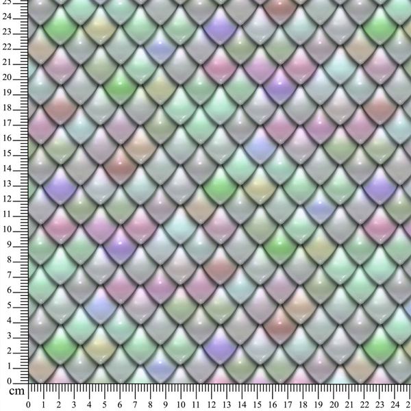 French terry Pastel Scales