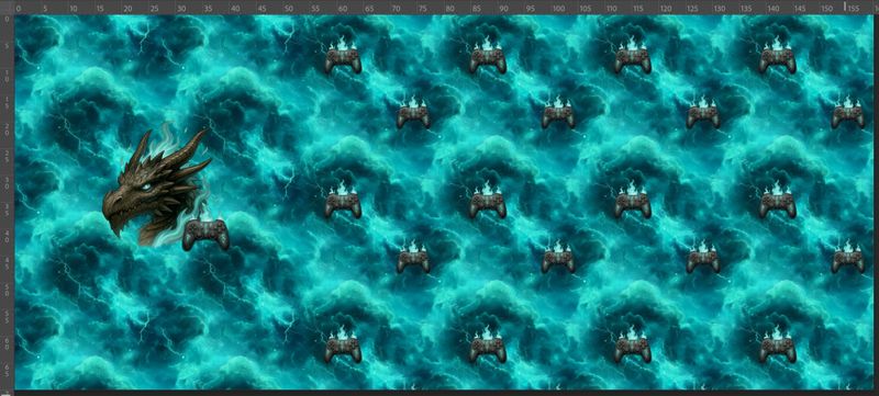 FT panel Game of Flames 70 x 165 cm